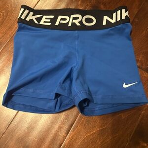*3 for $45* Nike Blue Performance Shorts with Black Waistband